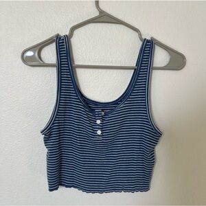 Striped Blue Tank Top